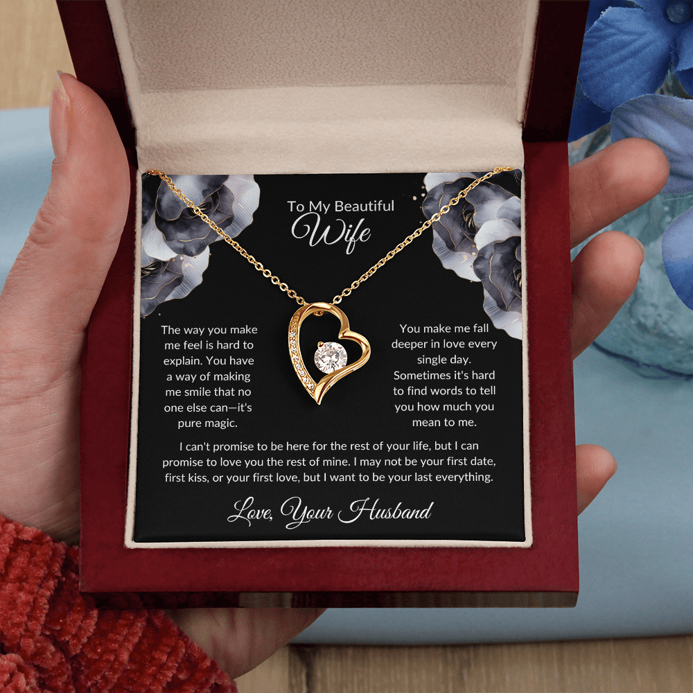 Wife Heart Necklace The Way You Make Me Feel