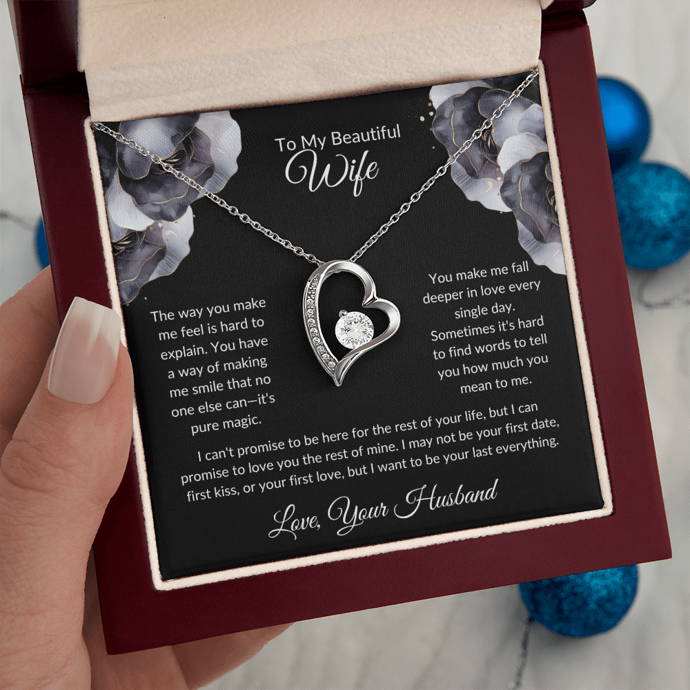 Wife Heart Necklace The Way You Make Me Feel