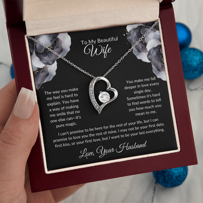 Wife Heart Necklace The Way You Make Me Feel