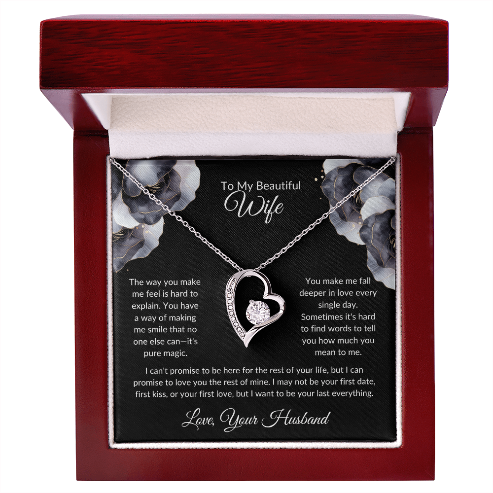 Wife Heart Necklace The Way You Make Me Feel