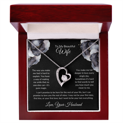 Wife Heart Necklace The Way You Make Me Feel