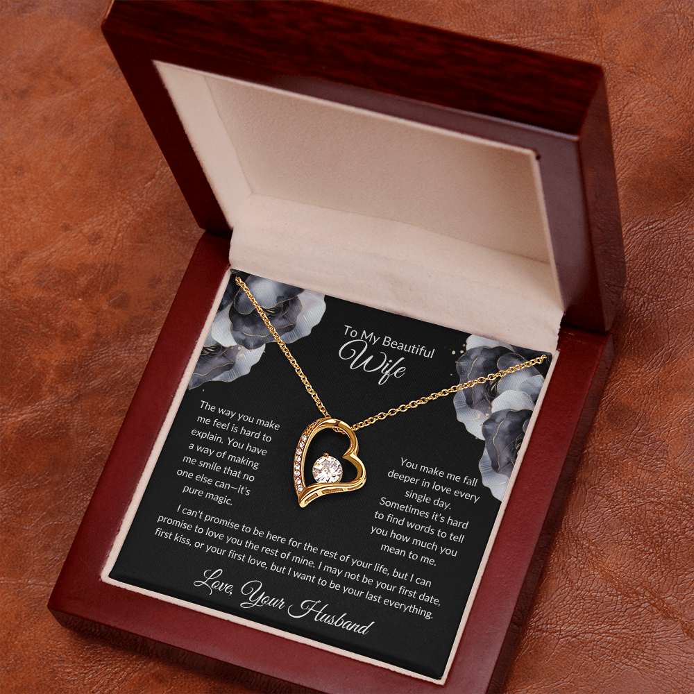 Wife Heart Necklace The Way You Make Me Feel