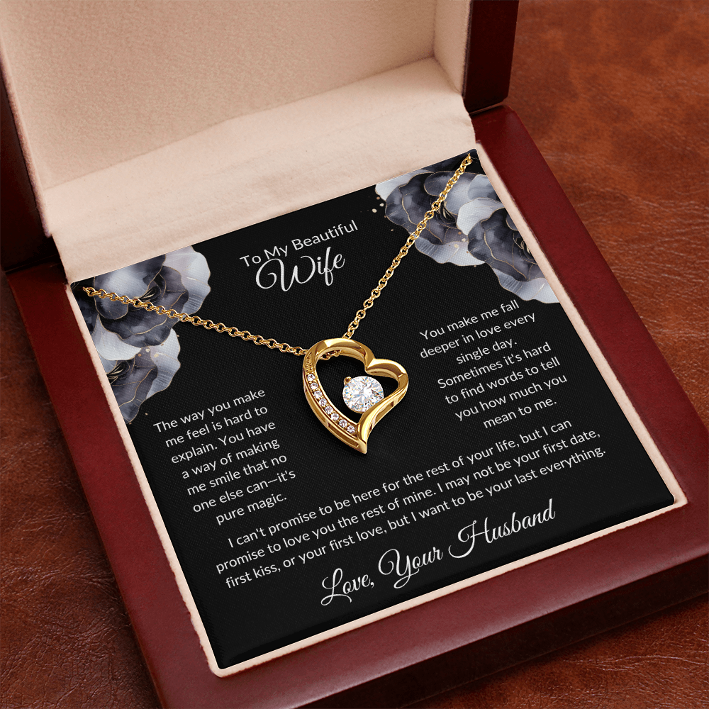 Wife Heart Necklace The Way You Make Me Feel