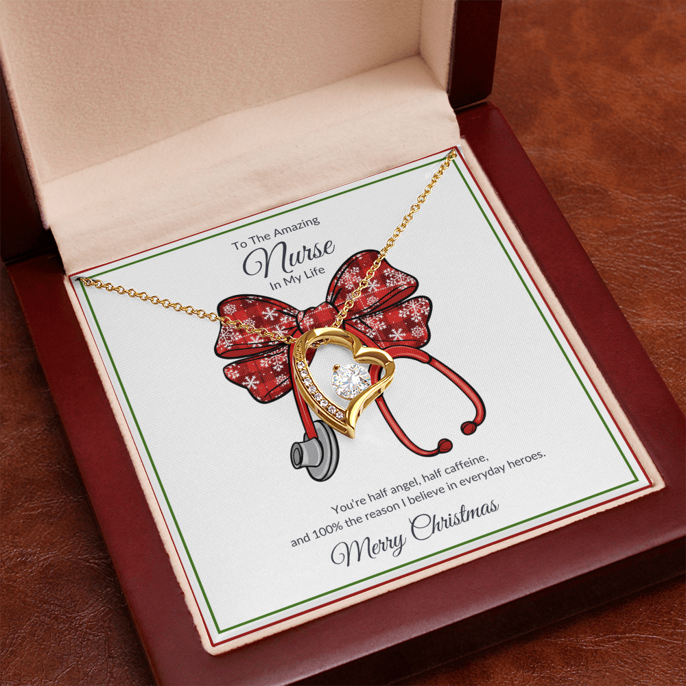 The Amazing Nurse In My Life Heart Necklace