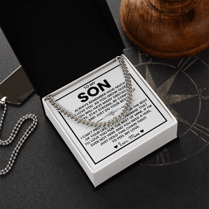 To My Son Chain