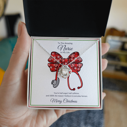 To The Nurse In My life Love Knot Necklace