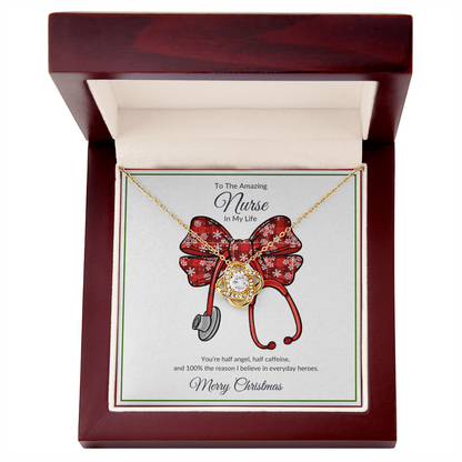 To The Nurse In My life Love Knot Necklace