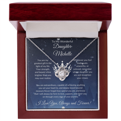 The Personalized "Straighten Your Crown" Love Knot Necklace: The Only Gift That Truly Says, "Remember Whose Daughter You Are"