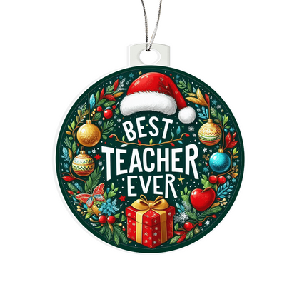 Best Teacher Ornament V6