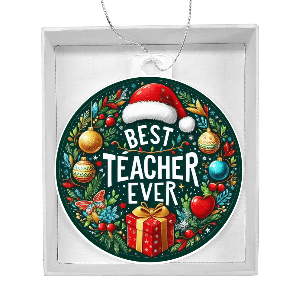 Best Teacher Ornament V6