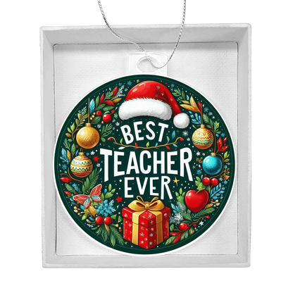 Best Teacher Ornament V6