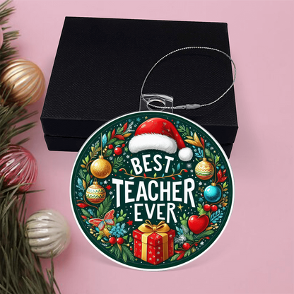 Best Teacher Ornament V6