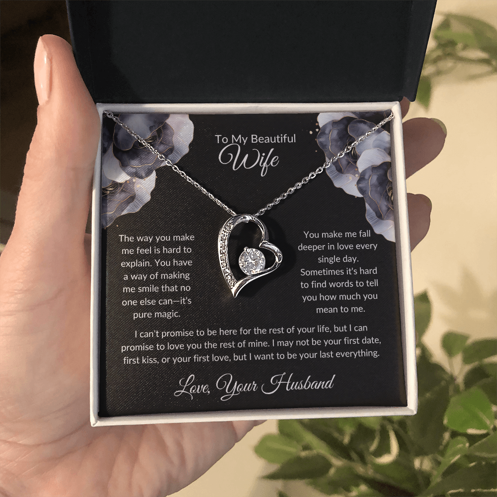 Wife Heart Necklace The Way You Make Me Feel