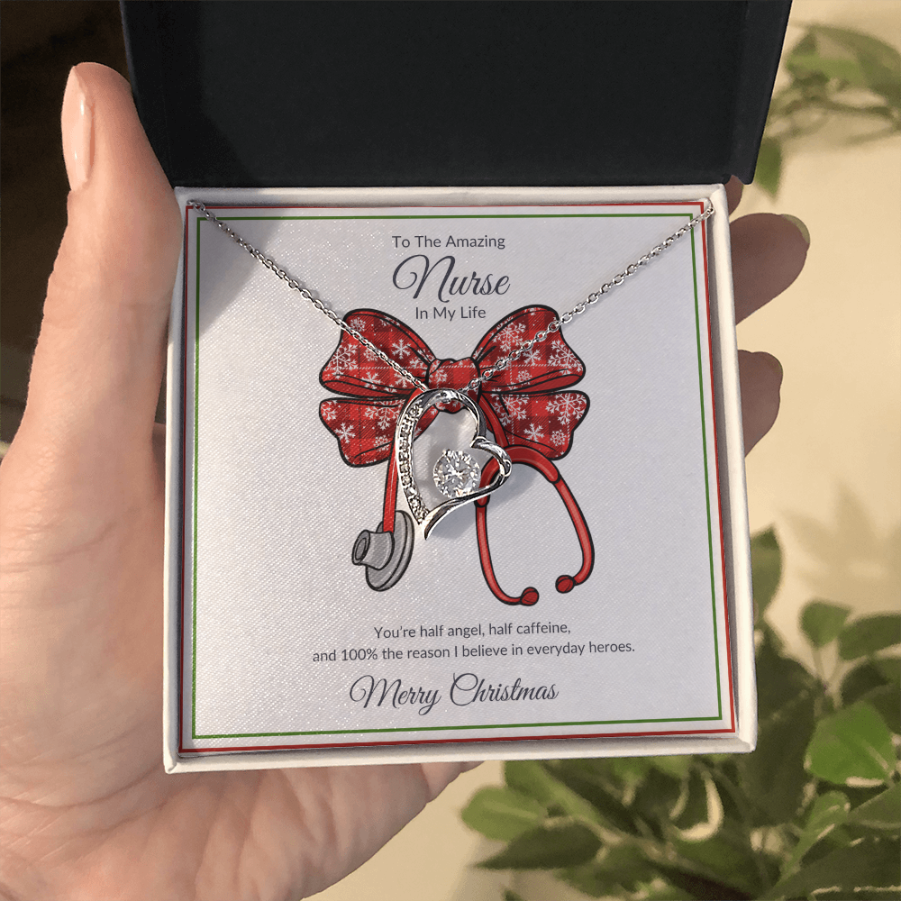 The Amazing Nurse In My Life Heart Necklace