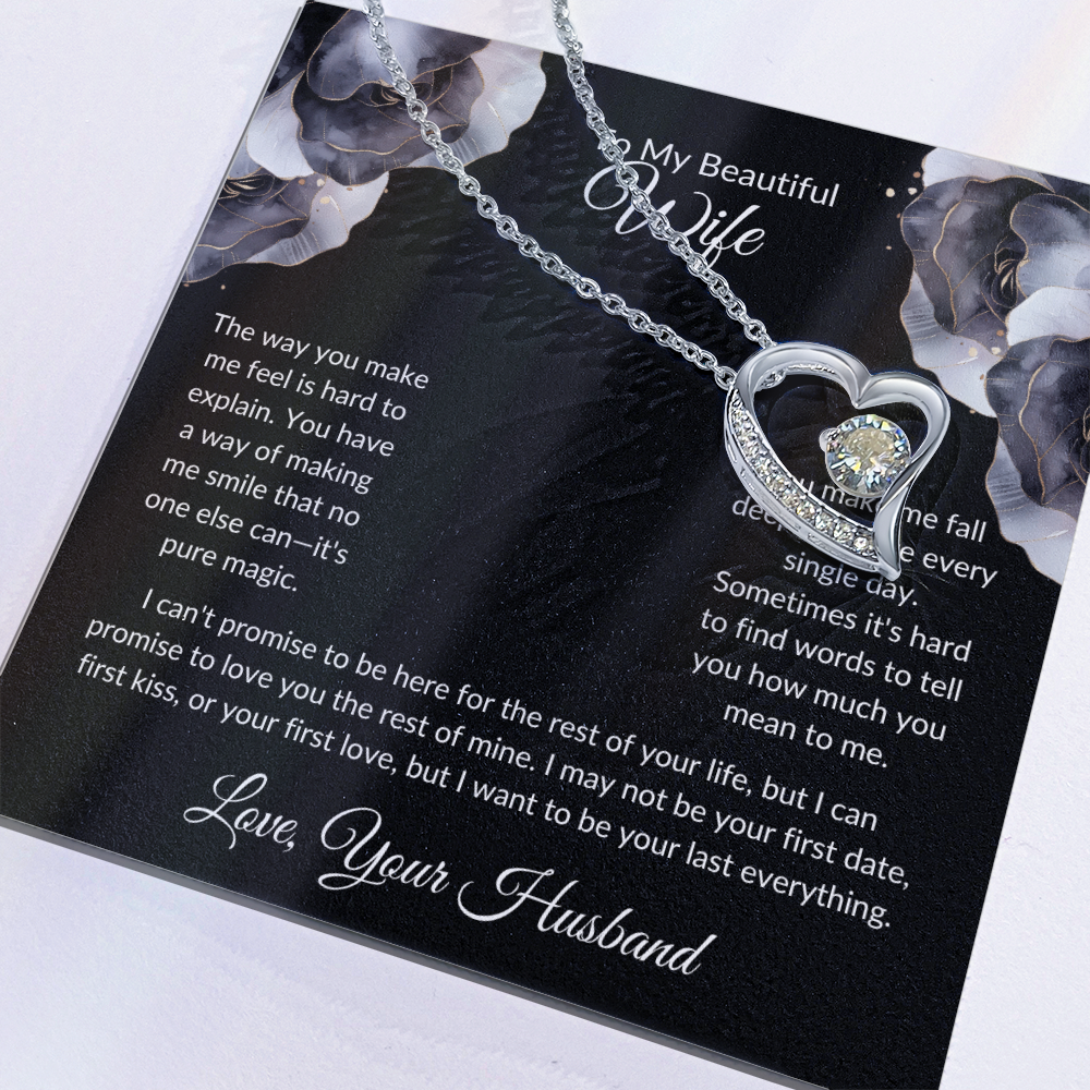 Wife Heart Necklace The Way You Make Me Feel