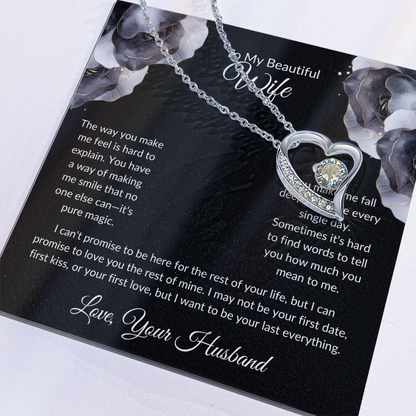 Wife Heart Necklace The Way You Make Me Feel