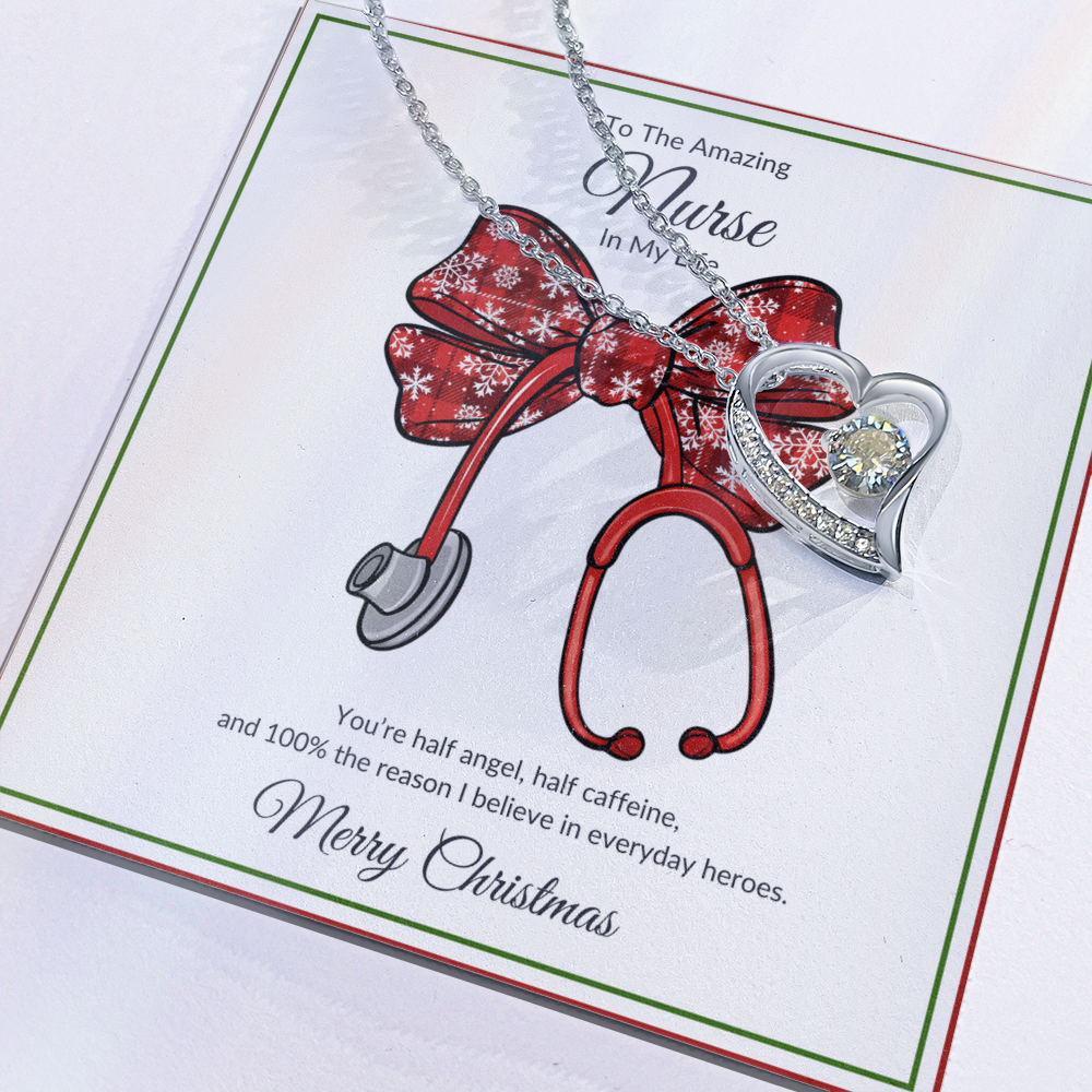 The Amazing Nurse In My Life Heart Necklace