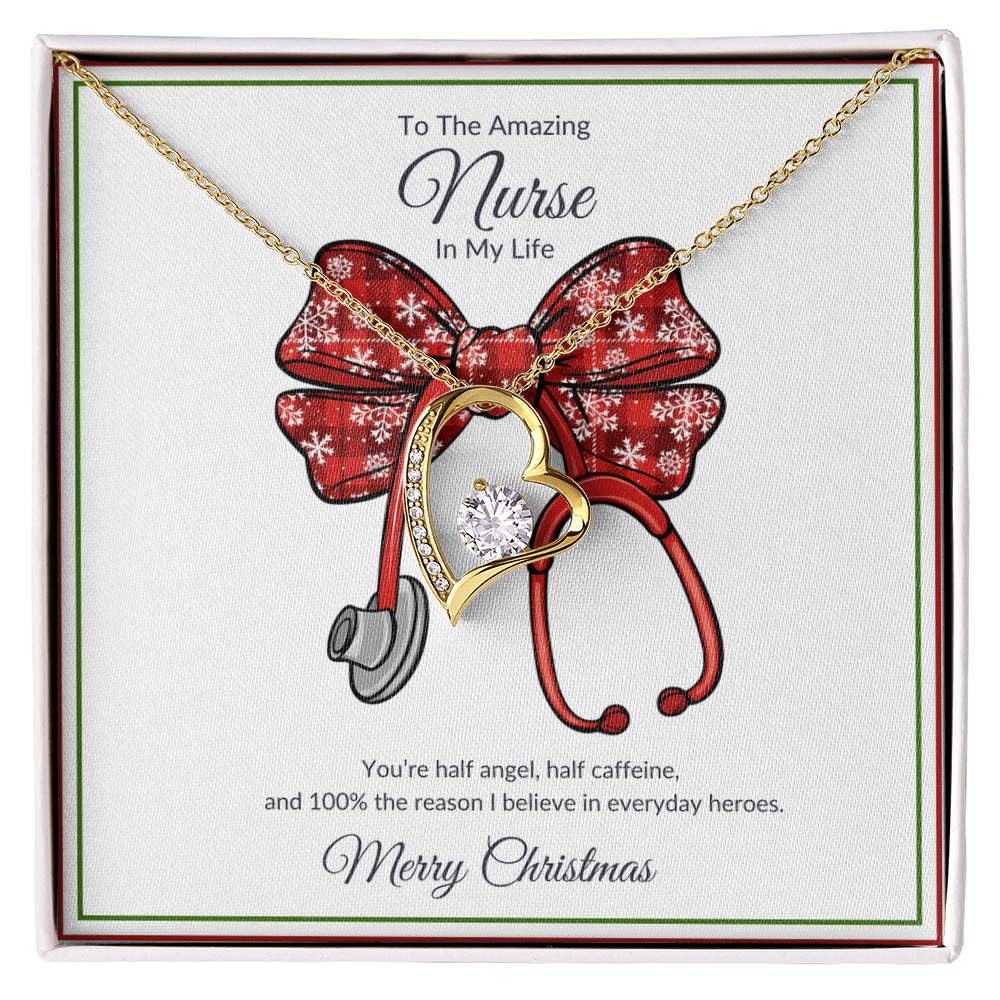 The Amazing Nurse In My Life Heart Necklace