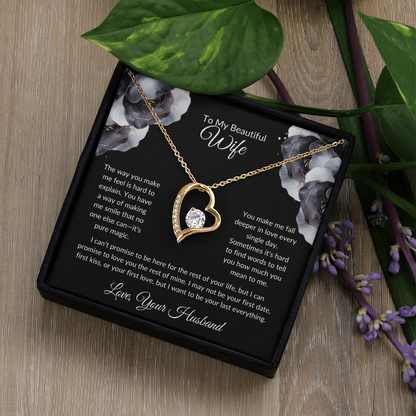 Wife Heart Necklace The Way You Make Me Feel